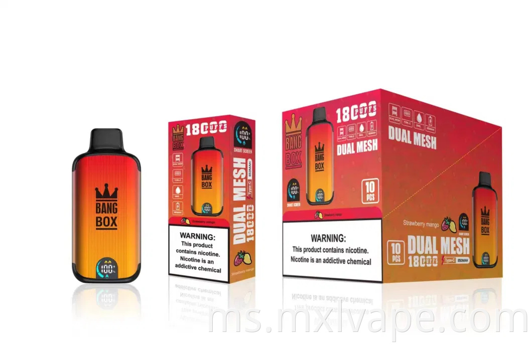 Eropah Paling Popular boleh pakai Rokok Harga murah Bang Box 18000/18k Puff